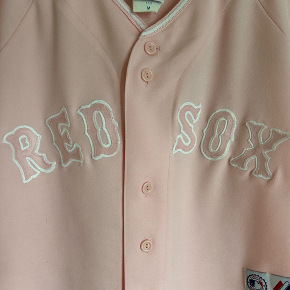 Majestic Pink Kids Red Sox Shirt - Picture 7 of 7